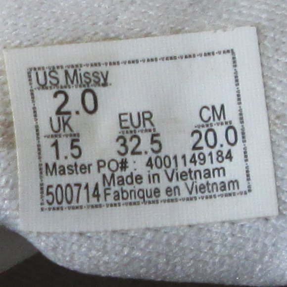 Vans Missy Multi-Colored Checkers Sneakers Size 2 Pre-worn Fair Condition - Picture 8 of 8